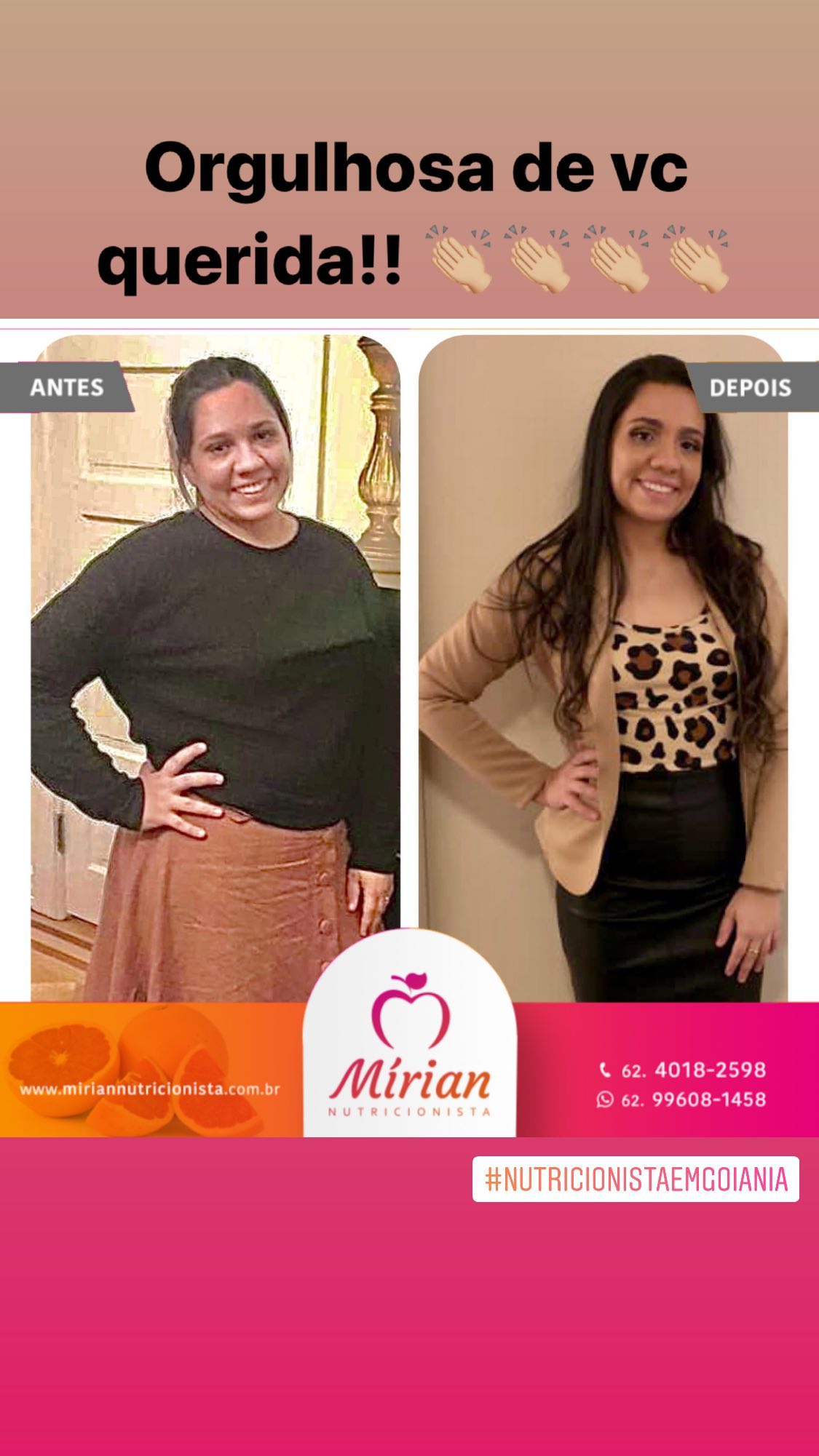 Antes e depois — paciente